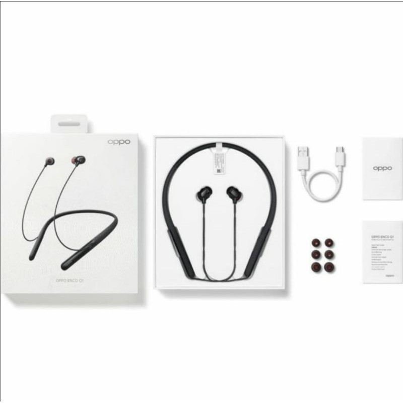 100% Original Garansi Resmi Handsfree earphone headset sport bluetooth Oppo Enco Q1 resmi oppo