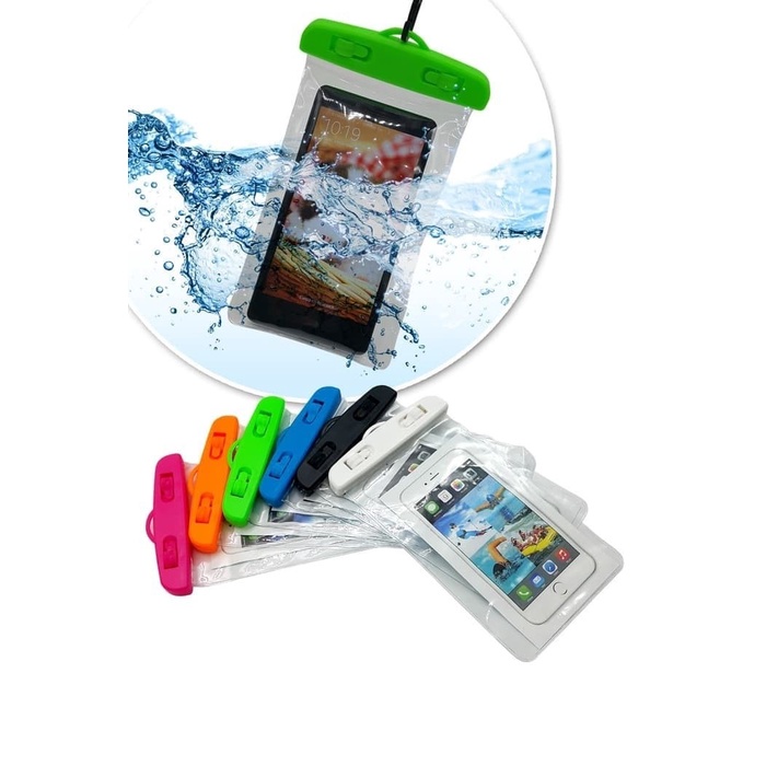 Waterproof POUCH Touch Screen Sarung Plastik HP Universal Cover Anti Air