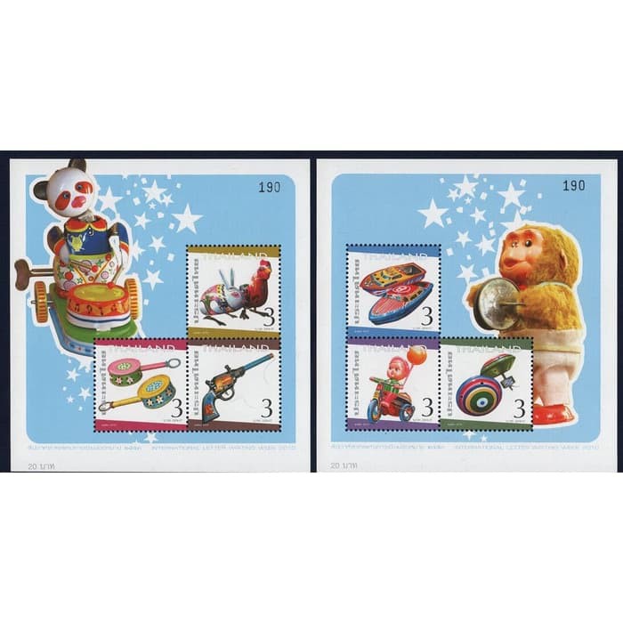 

Satu Set Souvenir Sheet Perangko Thailand Old Days Toys Bangkok 2010