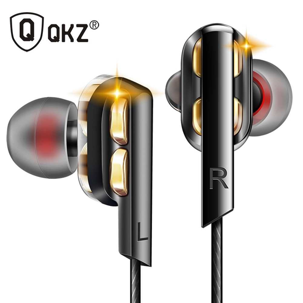 Headset super bass / earphone / original with Microphone - QKZ-AK4