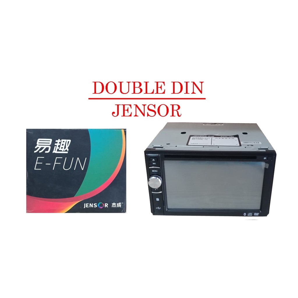 HEADUNIT TAPE MOBIL DOUBLE DIN 2DIN MERK JENSOR AVH 180
