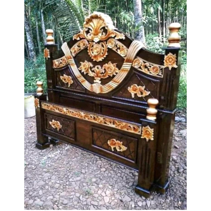 Tempat tidur jati/dipan jati furniture jati mebel Jepara