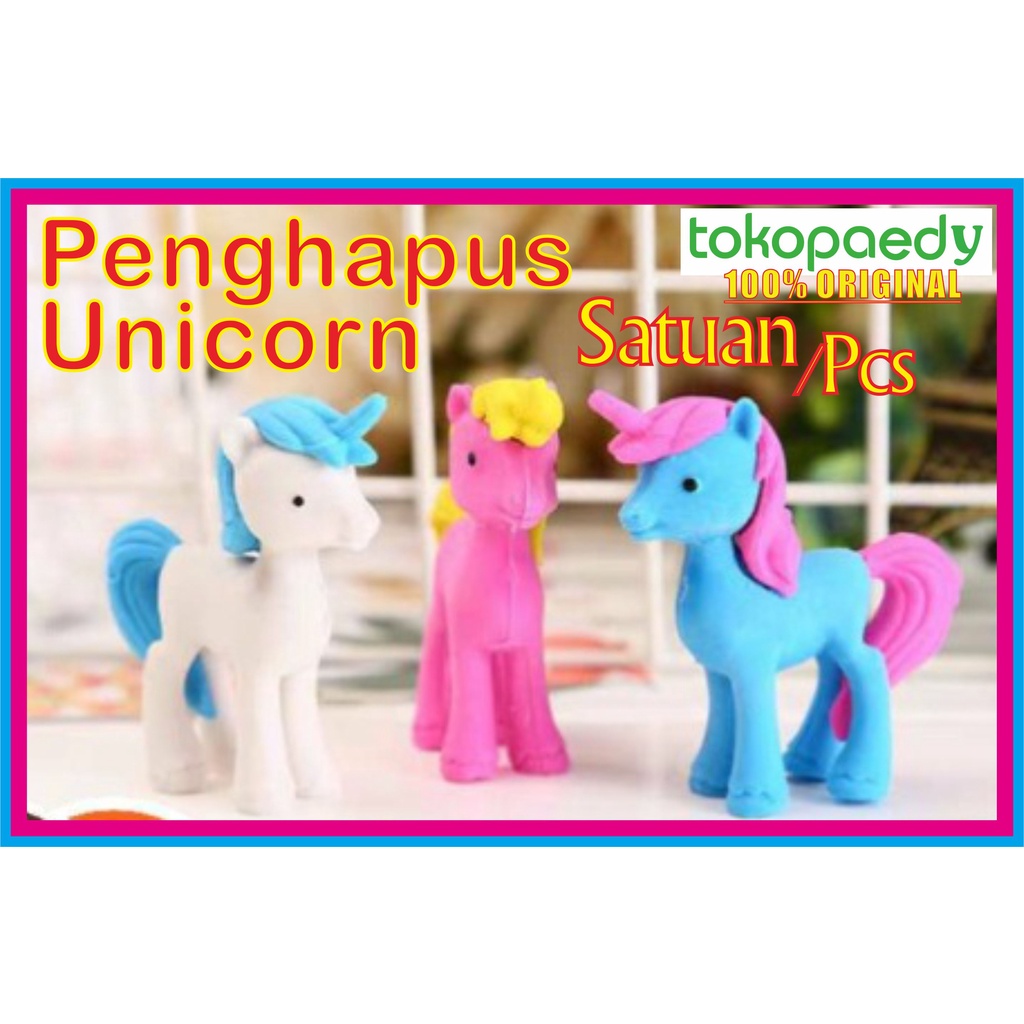 

Penghapus /Eraser Karakter Lucu Kuda UNICORN