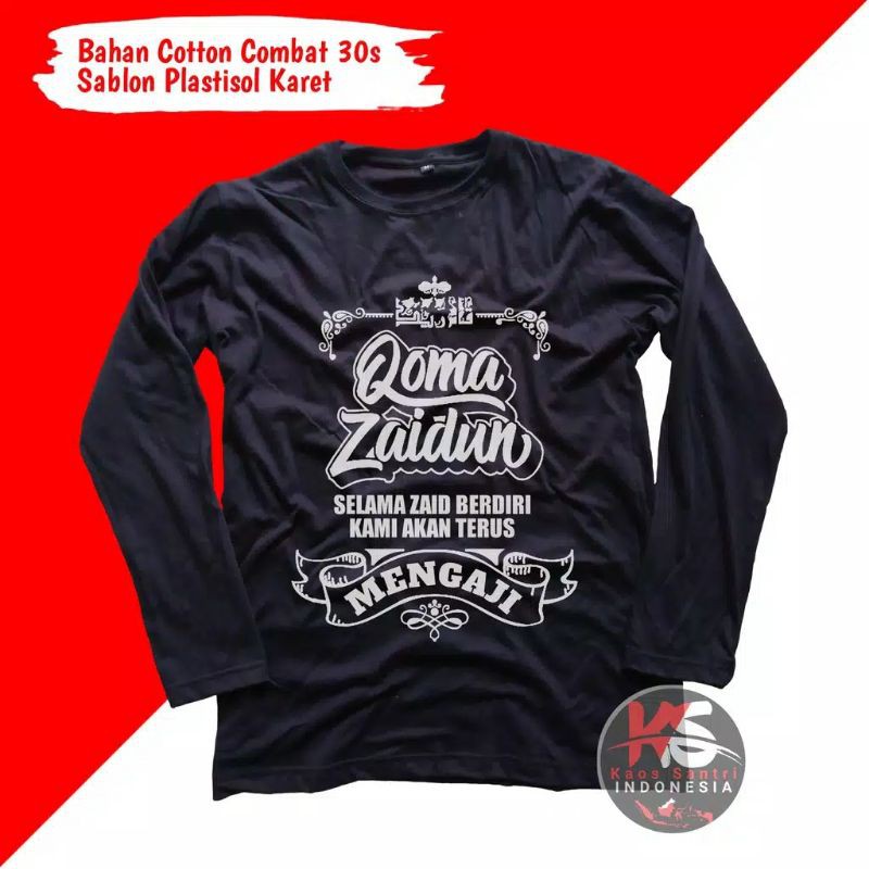 Kaos Dakwah / Kaos Santri / Kaos Muslim / Kaos Plastisol 011/Merah/Hitam/biru/hijau/putih