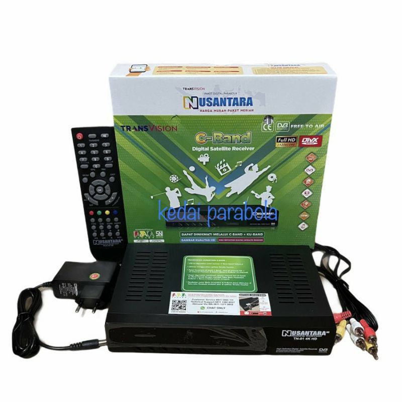 Receiver Tanaka Parabola Nusantara Hd C band