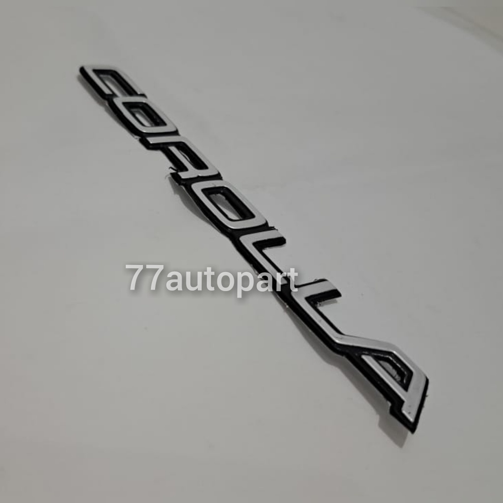 emblem logo mobil tulisan corolla untuk twincam