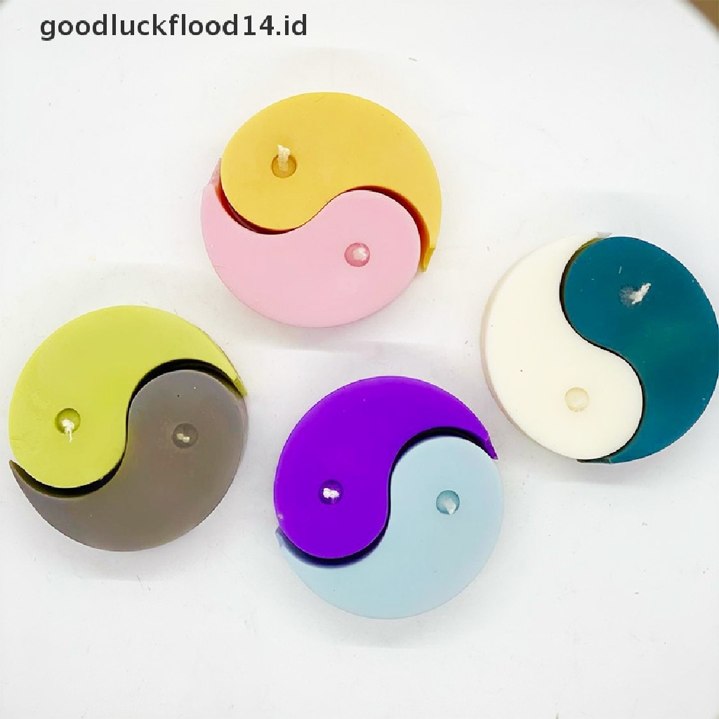 [OOID] Yin Yang Candle Mold Handmade Candle Making Silicone Tai Chi Candle Wax Mold ID