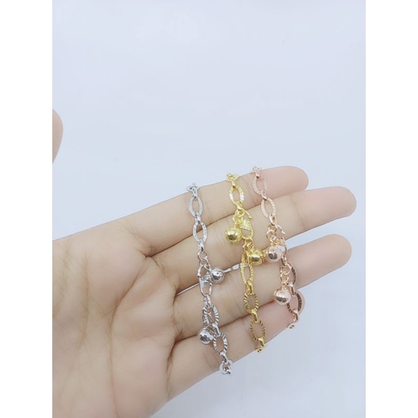 gelang perak asli lapis emas/gelang perak nori oval holo ukir 2bel/gelang asli silver 925/gelang fashion wanit