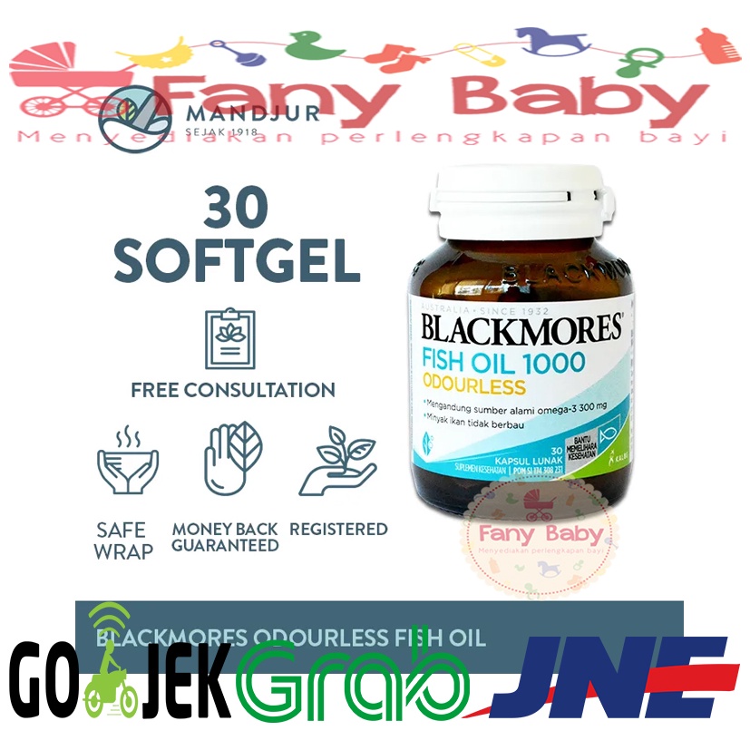 BLACKMORES ODOURLESS FISH OIL 1000MG 30 KAPSUL