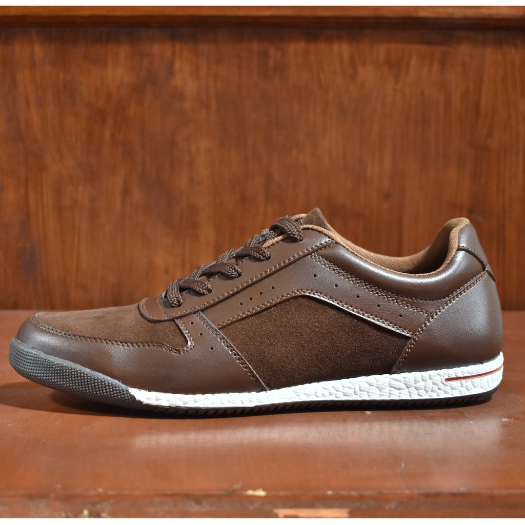 Haze Brown | Sepatu Casual Sneakers Running Boost Ori Pria Cowok Lokal Footwear Lari | FORIND Volve