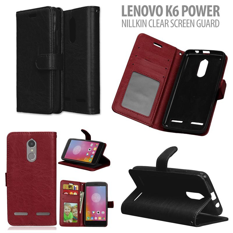 Lenovo K6 Power London Style Leather Case Casing Cover