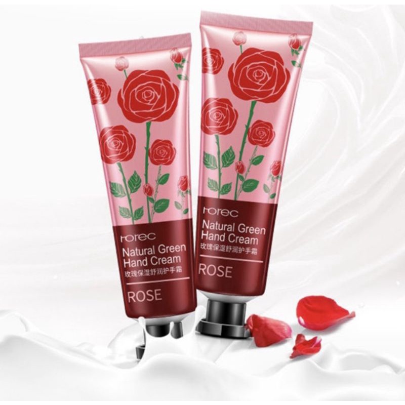 Cream Tangan Rorec Hand Cream Natural Green Love Secret Krim Tangan Hand Lotion Tangan