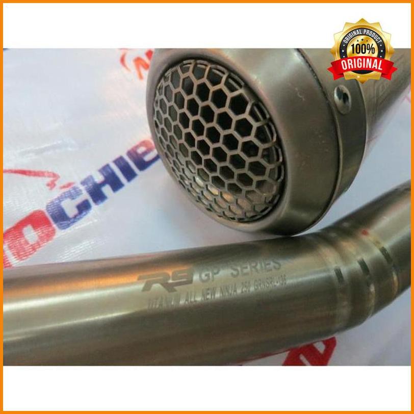 }831{ Knalpot R9 Gp Ninja 250 Fi 2018 Fullsystem Titanium ¬