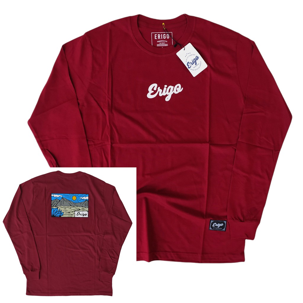 Baju Kaos Tshirt Distro Pria Ls Longsleeve 3Second Threesecond Lengan Tangan Panjang Cowok Cewek Ori