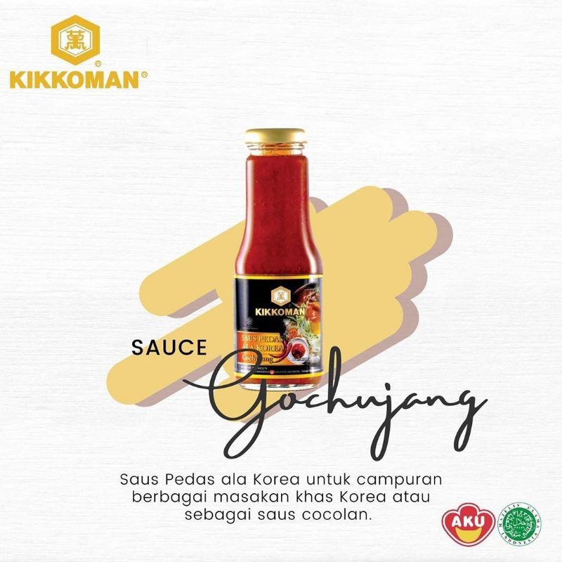 KIKKOMAN - SAUS GOCHUJANG HALAL/SAUS PEDAS ALA KOREA - 300 GR (BOTOL)