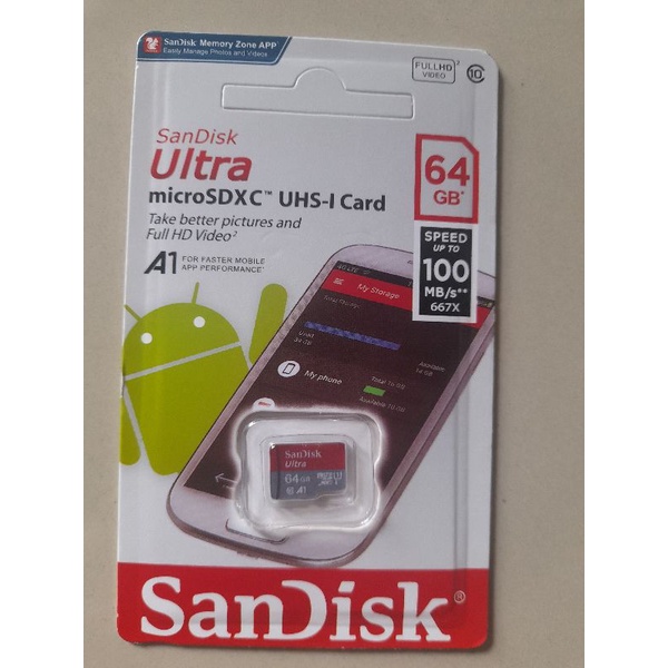 memori sandisk 64 gb
