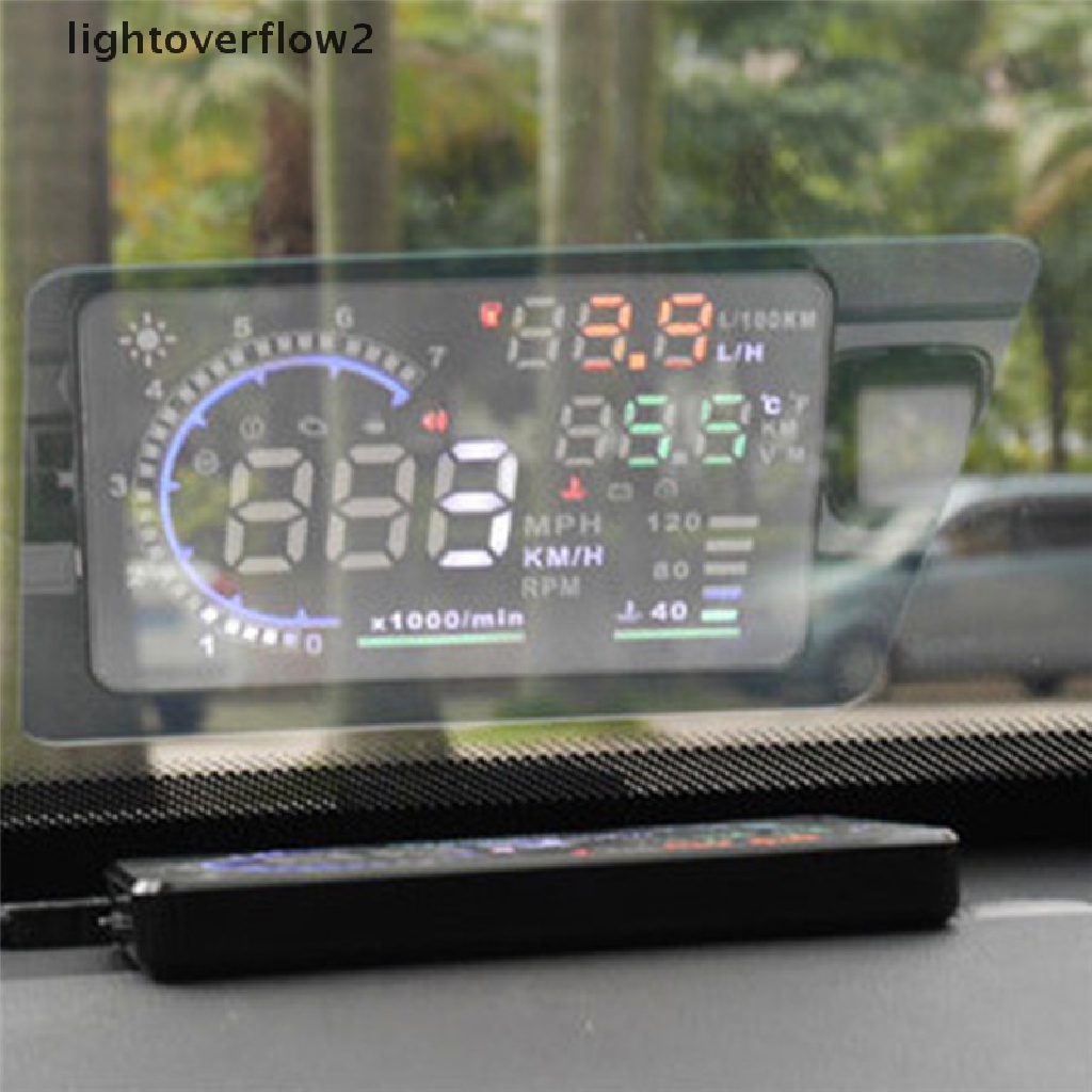 (Light2) Head Up Display Reflektif Konsumsi Bahan Bakar Untuk Mobil