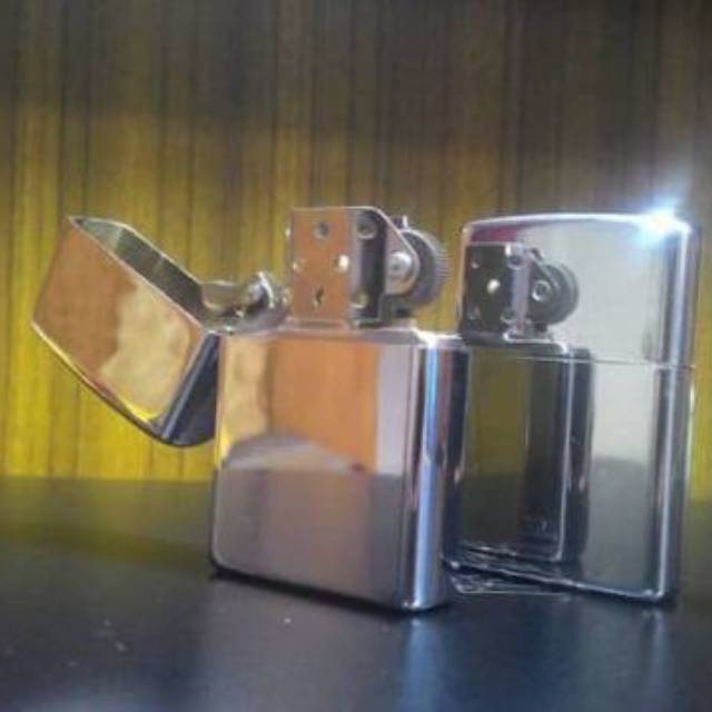 Zippo Polos Silver Chroom Mancis Klasik