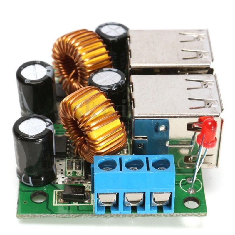 Step-down 4 port USB Power Supply Module DC 12V 24V 40V to 5V 5A