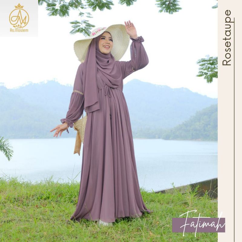 FATIMAH DRESS FATIMAH SET BY AS MOSLEM GAMIS MURAH GAMIS MEWAH GAMIS SYARI GAMIS CERUTY