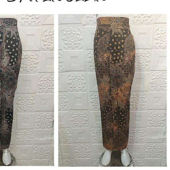 Indah BAWAHAN ROK SPAN PANJANG WIRU WIRON Batik Silk All Size Fit XL SR A