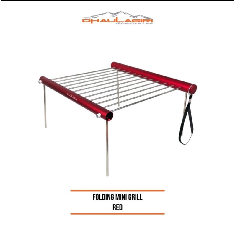 Folding Mini Grill Dhaulagiri / Alat Panggangan Camping Barbeque / Panggangan Outdoor Camping