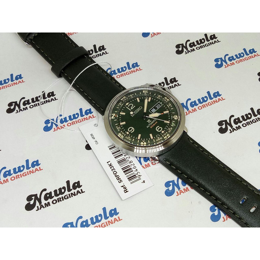 Seiko Prospex SRPD33K1 Compass Green Dial - Jam Tangan Pria SRPD33