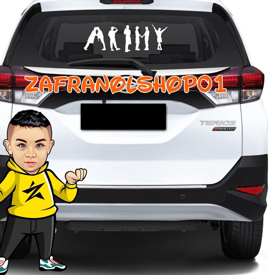 Sudah READY.. Cutting Stiker BTS Butter Sticker Kaca Mobil Stiker Body Mobil / Motor / Helm / Laptop