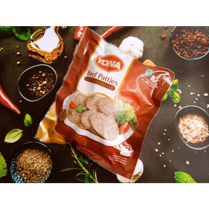 

Yona Patties daging sapi 500gr