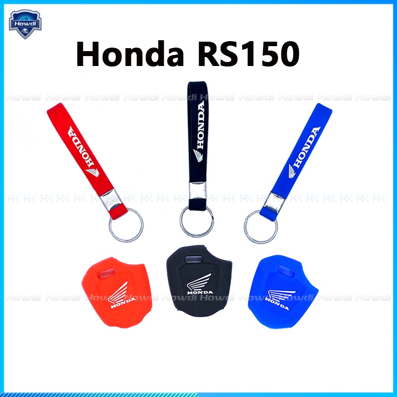 ☆Eksklusif☆Cover Kunci Bahan Silikon Dengan Logo Gantungan Kunci Untuk HONDA RS150 RS 150