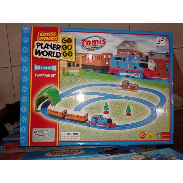 MAINAN ANAK KERETA API THOMAS TRAIN TRACK PLAYER WORLD