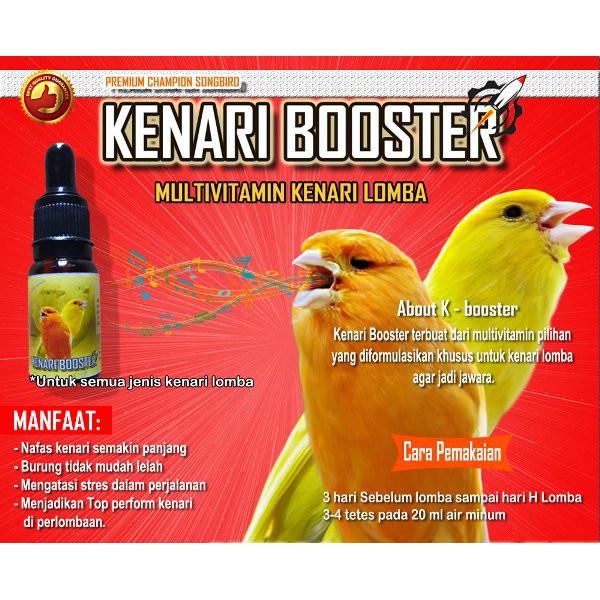 Kenari Booster Multifitamin Kenari Lomba Vitamin Burung Kenari Gacor Shopee Indonesia