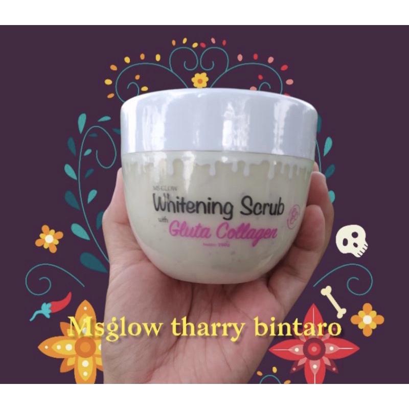 (READY BARU) SCRUB WHITENING MS GLOW , LULUR MS GLOW
