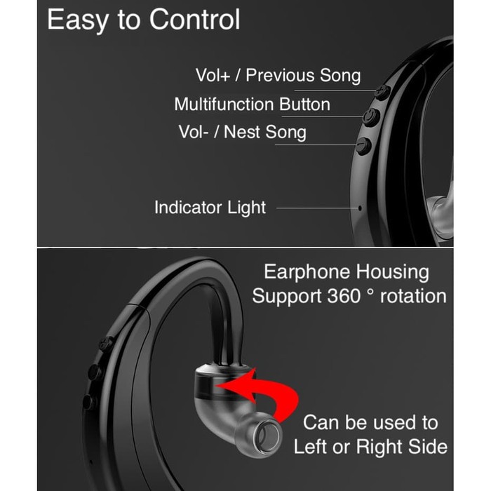 Single Side High Value Headset Bluetooth V5 Earphone Wireless Business