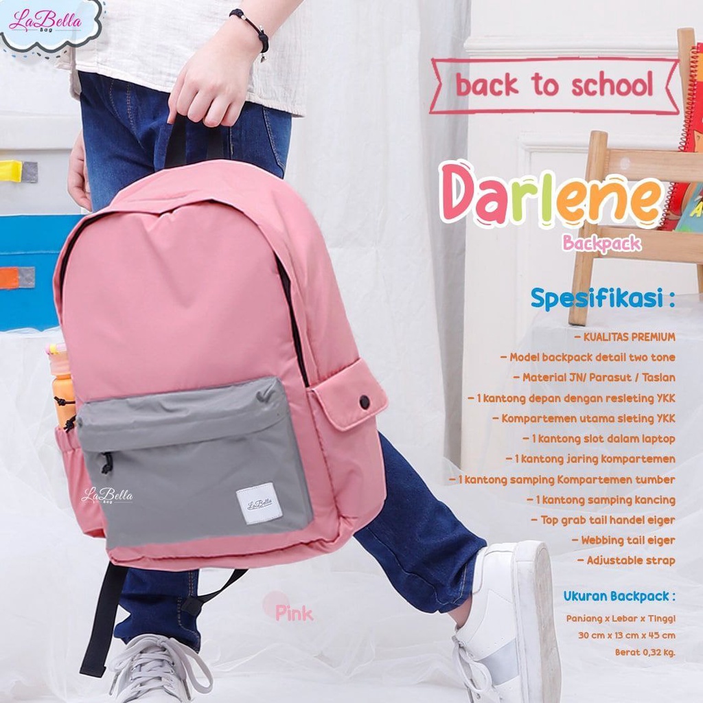 Tas - Backpack (Tas Ransel) Darlene By Labella