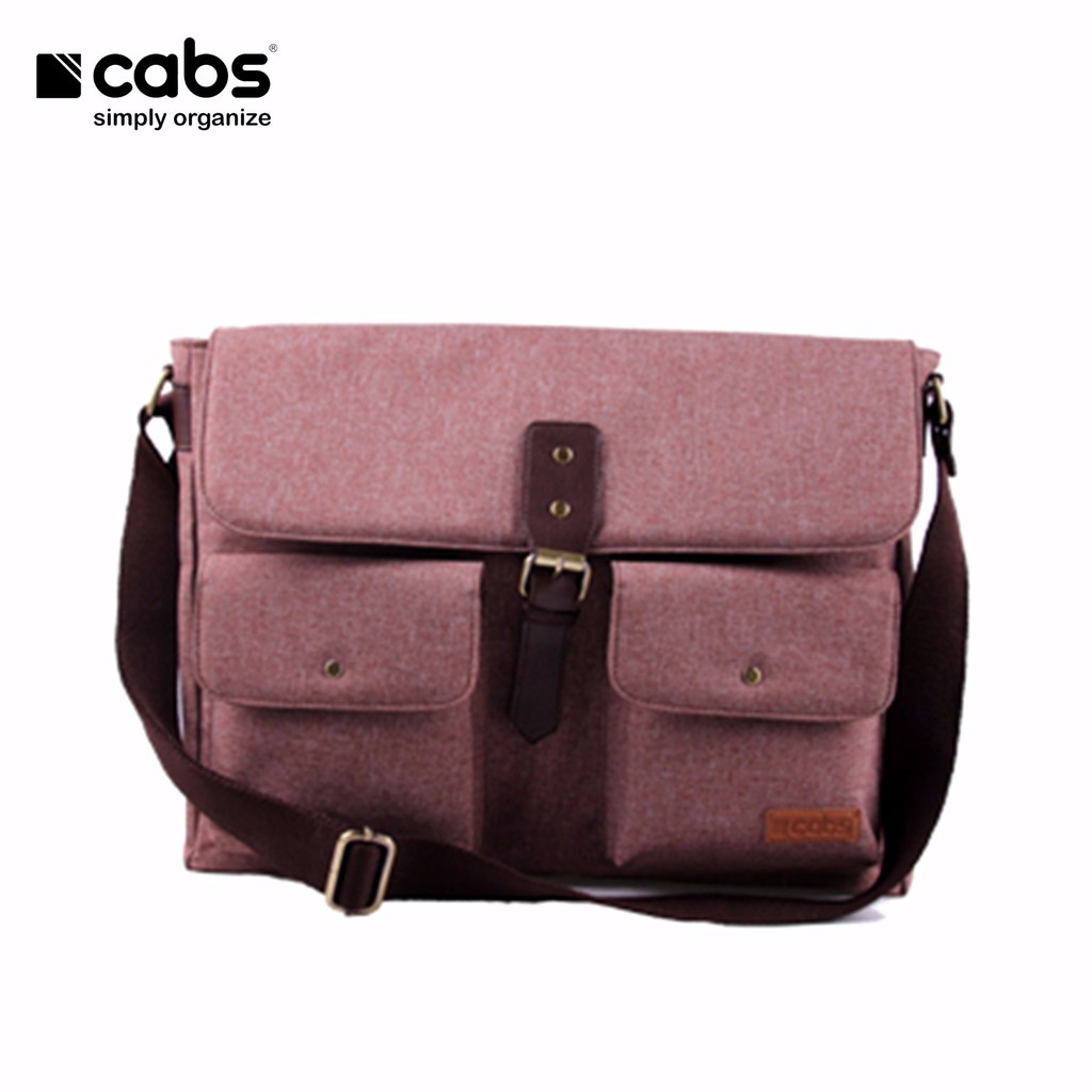 Cabs Pocket Nichole (Tas Pria Selempang, Tas Kerja, Tas Laptop) Brown F-20