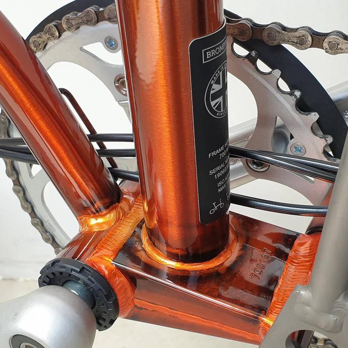 bromtpon flame titanium superlight m6rx 2019 bekas sepeda lipat