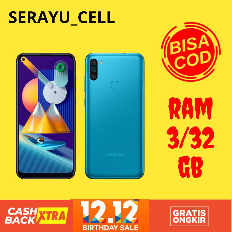 HP ANDROID Samsung Galaxy M11 RAM 3/32GB Garansi Resmi