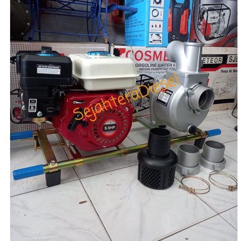 Pompa Pengemboran 3 inch Sirkulasi air+Mesin penggerak GX160