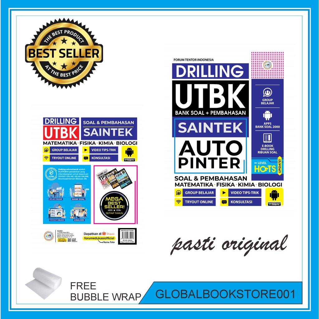 Buku Drilling UTBK SAINTEK Auto Pinter SBMPTN 2023