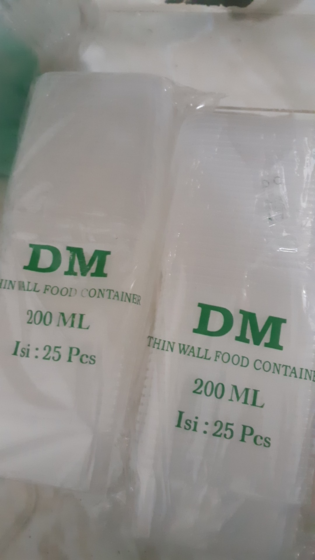 Thinwall Kotak 250ml 300ml 200ml Isi 25 Mika Plastik Dm Tempat Bumbu Wadah Cantik Tempat Slime