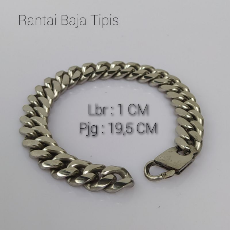 Gelang Rantai Baja Original Kuat Tahan Karat