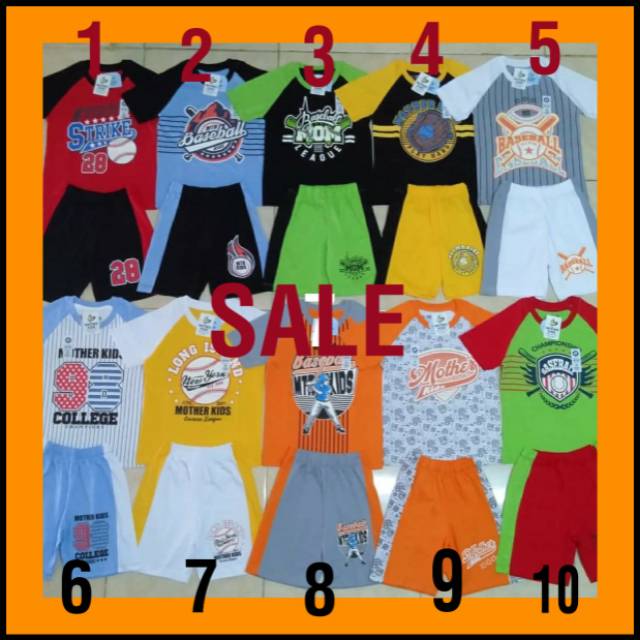 Setelan Raglan kombinasi Motherkids