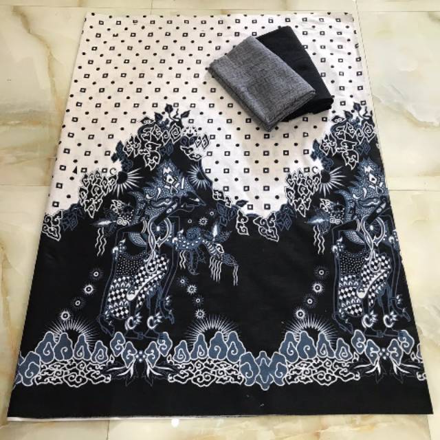 KAIN BATIK JARIK MOTIF WAYANG ARJUNA SET EMBOS