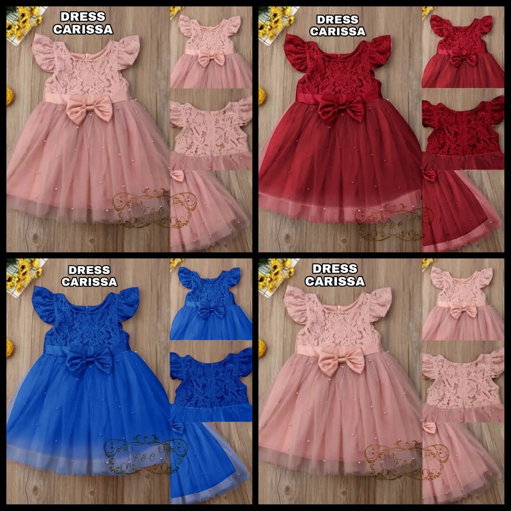 dress carissa Kid Dress tutu kid dress pesta anak gaun brokat anak / Dress Party Anak / Dress Anak /