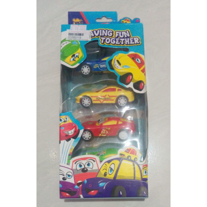 mainan anak mobil mobilan set isi banyak