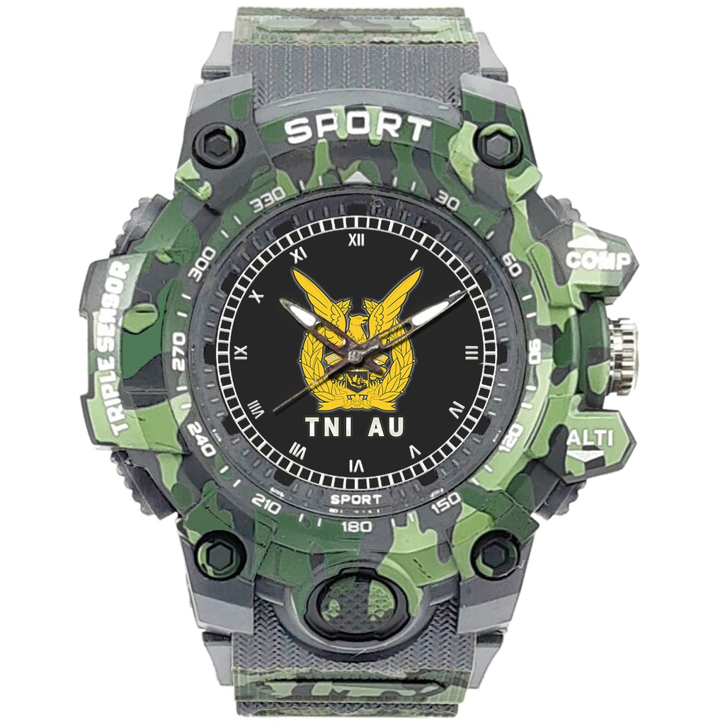 (SPECIAL EDITION) JAM TANGAN LOGO TNI-AU WATER RESISTANT NO.7