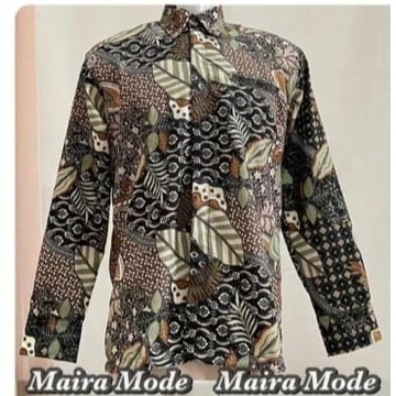 Couple batik kemeja dan rok plisket / set rok plisket dan kemeja batik / sekar hitam