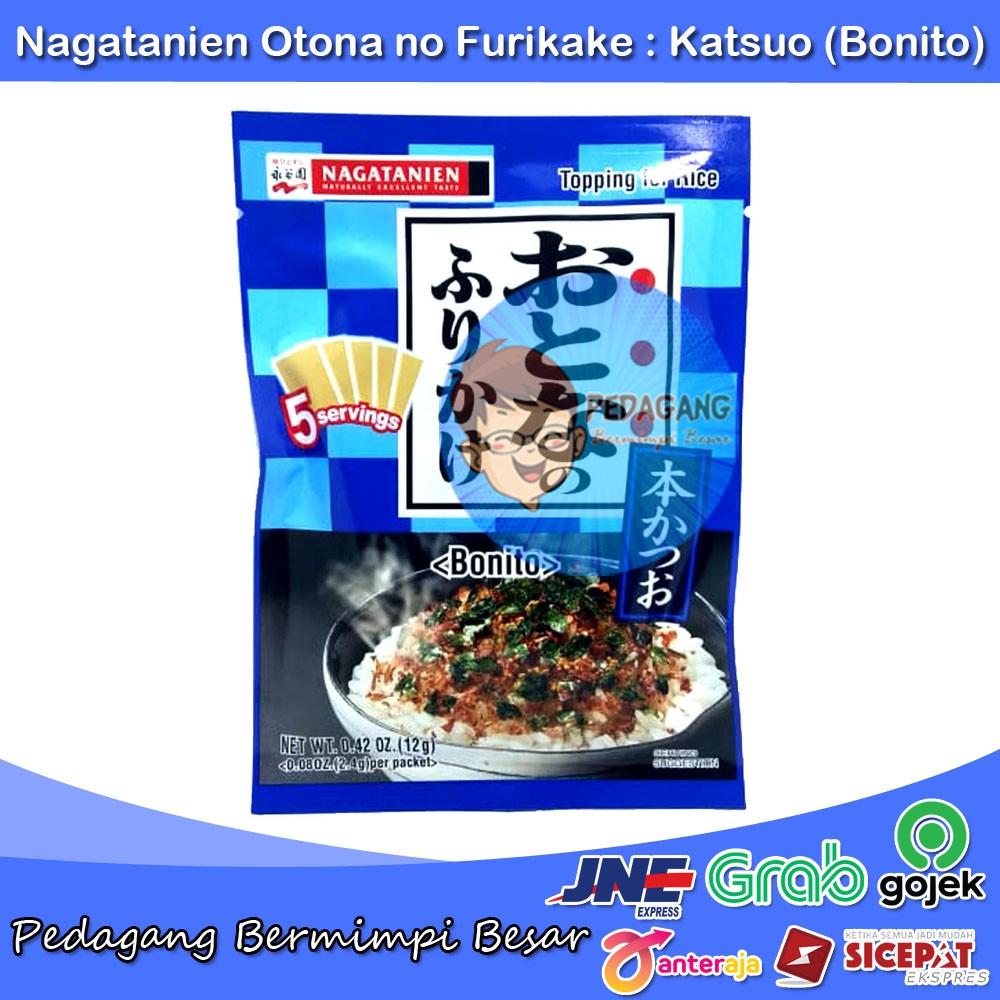 

Nagatanien Otona no Furikake : Katsuo (Bonito) | Abon Jepang