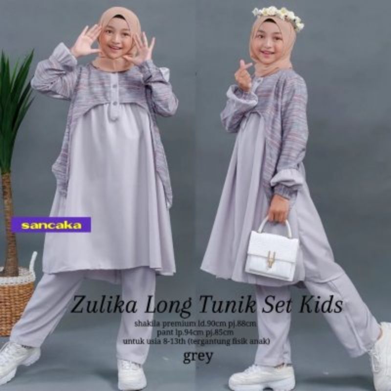 zulika.long.Tunik.sat.kids/Baju anak tunik/Baju anak 8-9-10-11-12-13/Baju anak perempuan